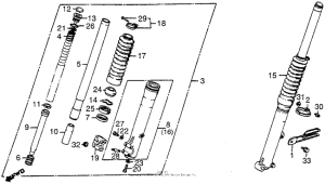XR500 Передние аммортизаторы