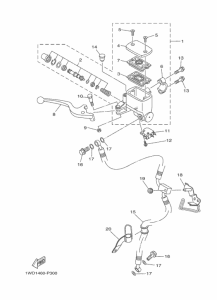 YZF-R25 フロントマスタシリンダ