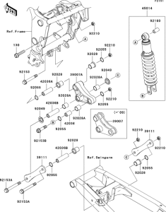 EX250 Подвеска  /  амортизатор
