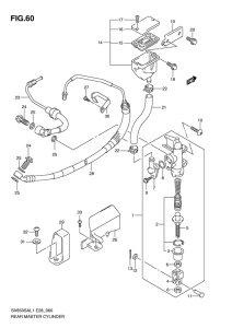 SV650 (ABS) Задний тормозной цилиндр