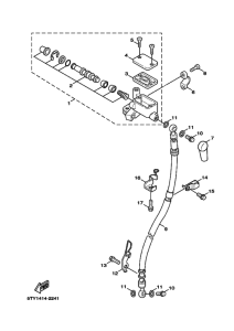 XC125 NXC125 Передний тормозной цилиндр
