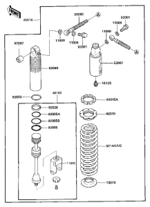  Абсорбер удавный в сборе задний