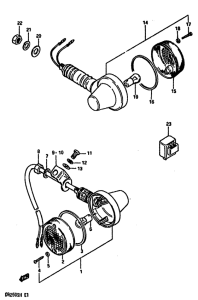 DR250 Поворотники