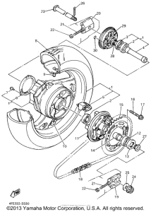 GTS1000AFC Переднее колесо
