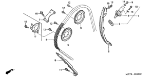 CBR1100XX Цепь грм / натяжное устройство