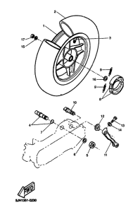 EW50 Переднее колесо