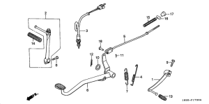 Z50J Pedal / kick starter arm
