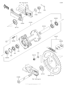  Задняя ступица колеса