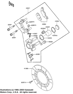 EX305 Передний суппорт