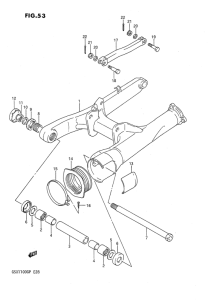 GSX1100 Маятник задний