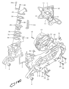 UX50 Картер двигателя