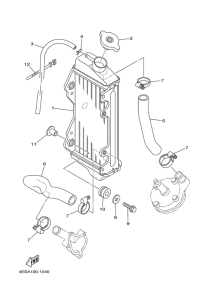 YZ80LW Radiator. hose