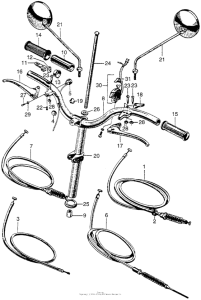 P50 Handlebar + cables