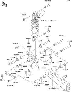 ZX636 Задняя подвеска