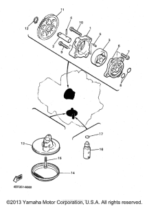 XJ600SKC Масляный насос