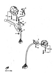 FZR1000 Interruptor  manillar&palanc