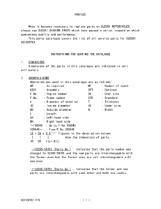 UE150 Catalog preface