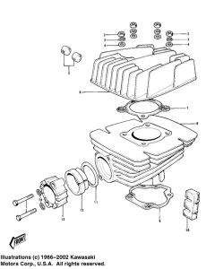 KD100 Головка блока цилиндров / цилиндр