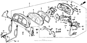 VTR250 Спидометр + тахометр