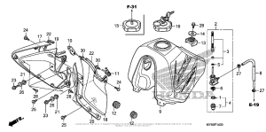XR650L Топливный бак