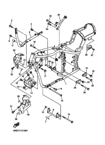 XVS1100A XVS11AS Frame comp