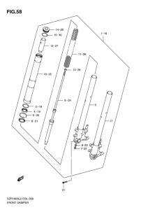 VZR1800 Передняя вилка