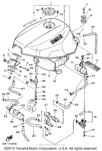 FZR1000WC Топливный бак