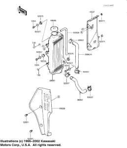 KX125 Радиатор