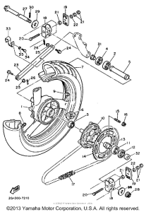 FZR1000TC Переднее колесо
