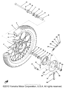 DT100D Переднее колесо