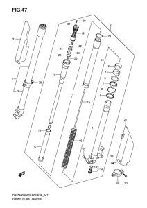 DR-Z400 Демпфер передней вилки