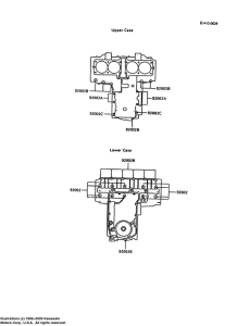 ZX600 Болты крепления картера
