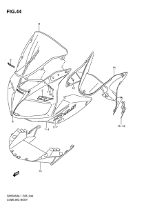SV650 (ABS) Cowling body