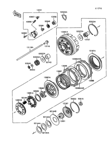 VN1500 Сцепление