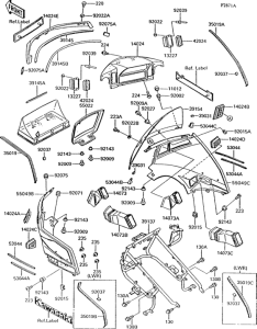 ZG1200 Cowling(1 / 2)(zg1200-b8 / b9)