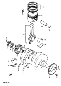 GR650 Вал коленчатый