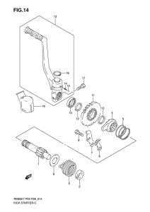 RM85 Ножной стартер