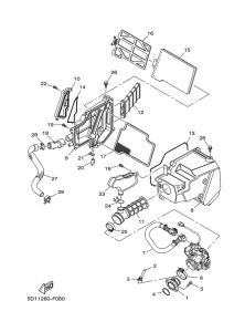YBR250 Впускная система