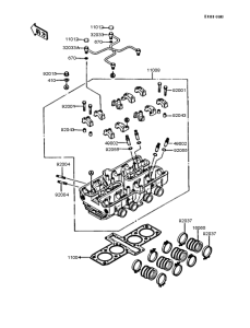ZX400 Головка цилиндров