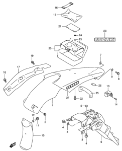 DR-Z400 Заднее крыло
