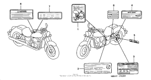 VT750C Предупредительные таблички