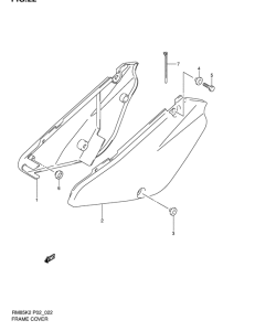 RM85 Обтекатель задний