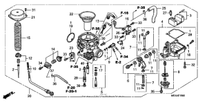 VTX1300T Карбюратор