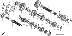 VT750C Трансмиссия