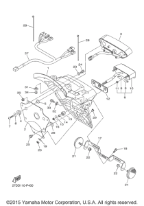 XVS1300CU Фонарь
