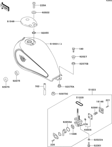 EN500 Топливный бак