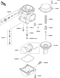 EN500 Карбюратор в разборе