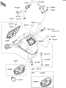 EX650 Воздушный фильтр