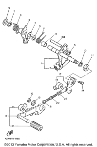 XV750HC1 Вал переключения