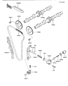 ZL600 Camshafts / chain / tensioner